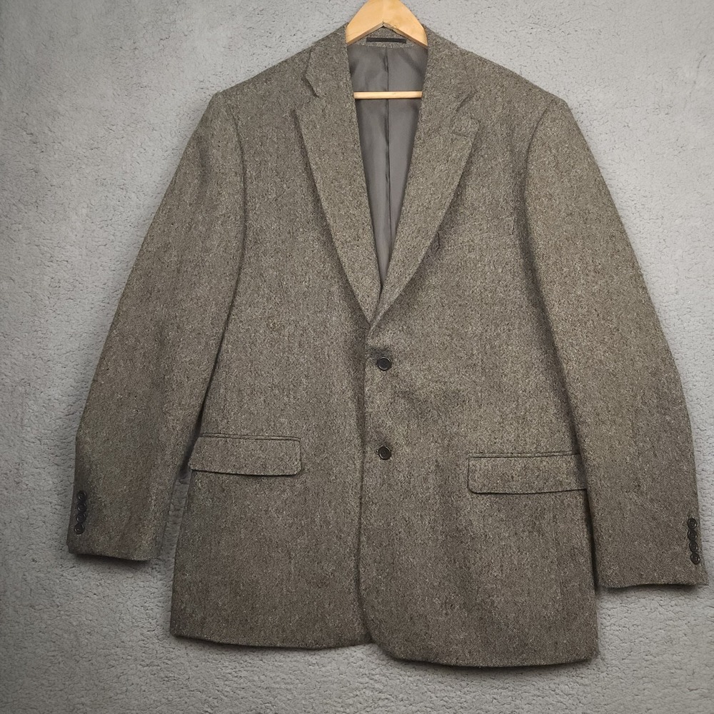 Hunters Glen‎ Blazer Mens 44XL Tweed 2 Button Wool Sports Coat